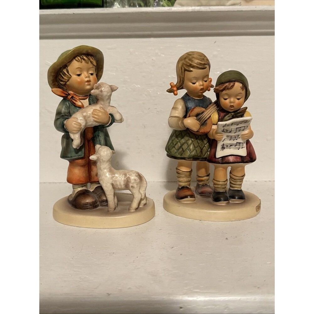 Goebel Hummel figurines Lot Of 2 Shepherd’s Boy  Close Harmony TMK-5 HUM 64 336